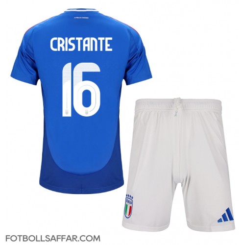 Italien Bryan Cristante #16 Hemmadräkt Barn EM 2024 Kortärmad (+ Korta byxor)